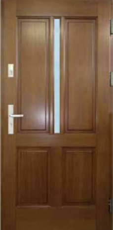 Drzwi ramiakowo-płycinowe wzór 34