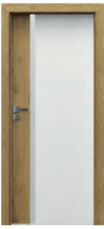 Drzwi Porta DUO 4.A z szybą i ościeżnica w kolorze