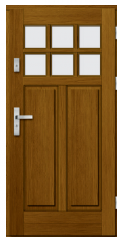 Drzwi Ramiakowo płycinowe wzór 35