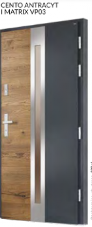 Drzwi CENTO  ANTRACYT I MATRIX VP03