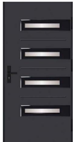 Drzwi Diamond poczwórne przeszklenie RS 20/18